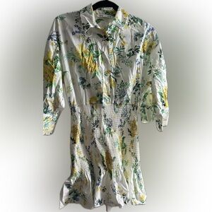 ZARA 🌺🌸Mini Floral Button-Up Dress🪷